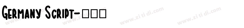 Germany Script字体转换